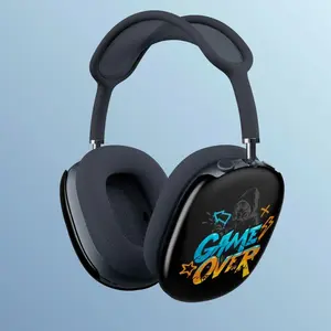 Game Over graffiti AirPods Max case | gaming skull design Cover For Airpods Max