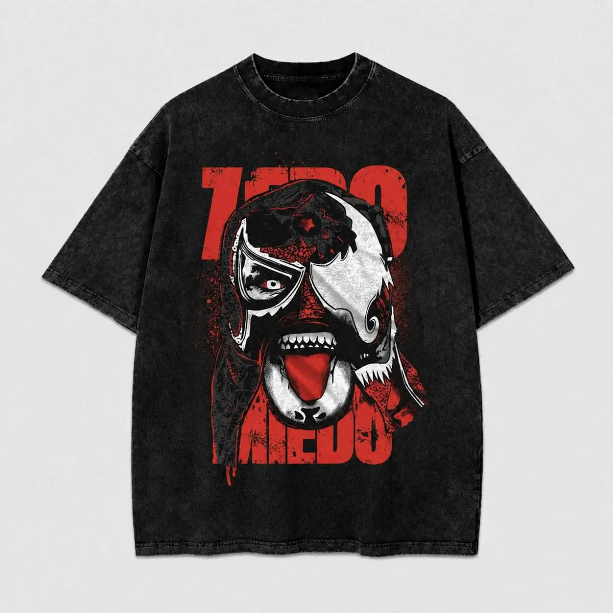 Zero Miedo Penta Wrestling T-Shirt, Retro Bootleg Graphic Wash Tee, Lucha Libre Hoodie, Streetwear Fan Apparel