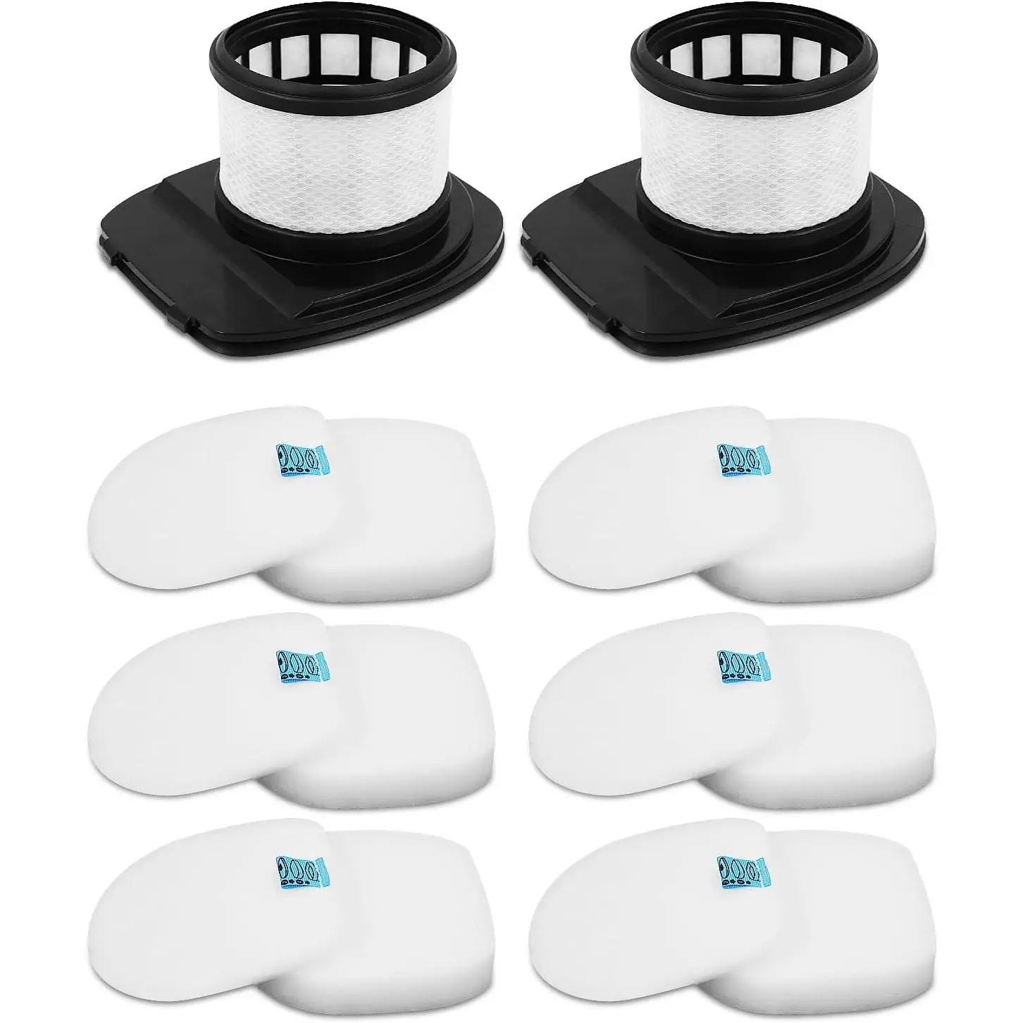 IX141 Filter,  Vacuum Replacement Parts for Shark Rocket Pet Pro IX140 IX141 IX142 IZ140 IZ140C IZ141C IZ142 UZ145 Cordless Stick Vacuum, Part 616FJ140 & 617FJ140, 8 Pack