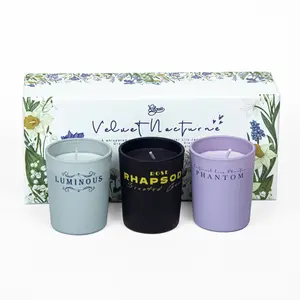 EDGAR Premium Aromatherapy Candle Gift Set – Rhapsody, Luminous and Phantom Scents, Soy Wax Scented Candles, Luxury Gift for Home and Mom Teen melt holiday