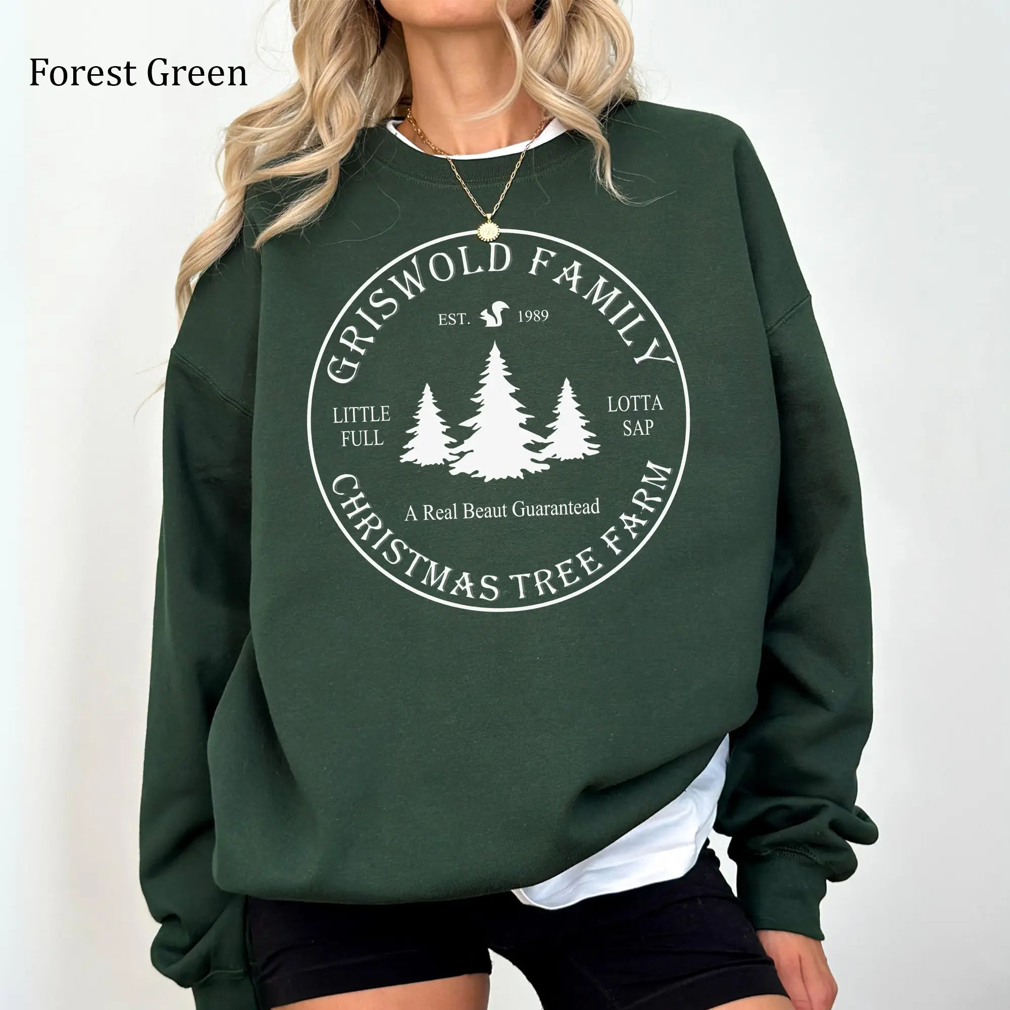 Aesthetic Grisworld Christmas Tree Farm Sweatshirt, Funny Grishwold Family Crewneck, Christmas Comedy Movie Sweater, Holiday Womenswear, Xmas Pullover