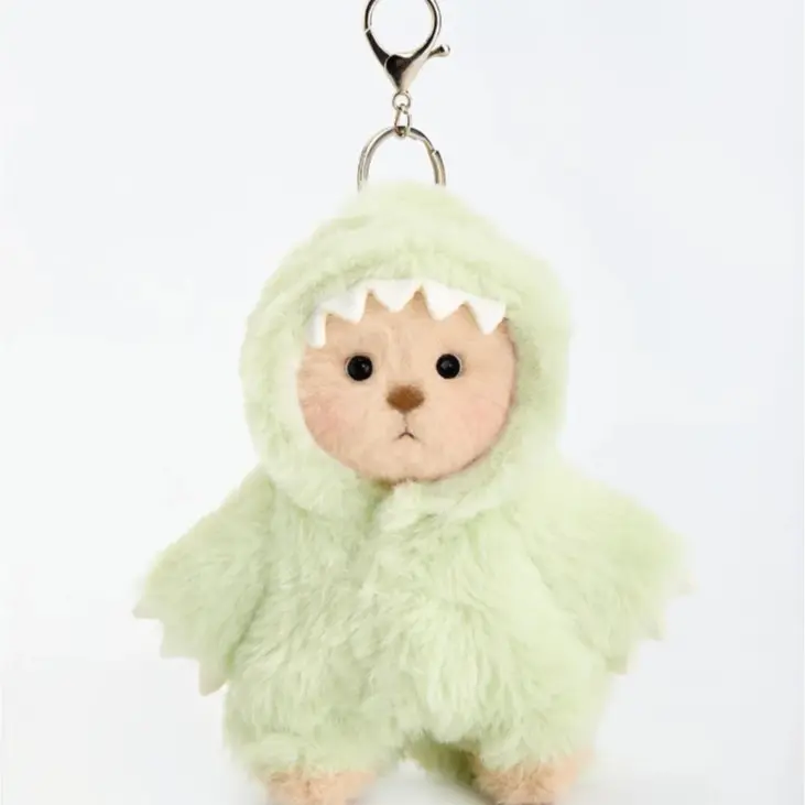 5.9 Inches Green Dino Brown Mini Bear