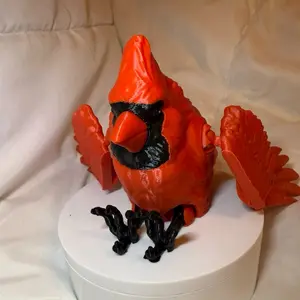 3d printed articulated flexi cardinal