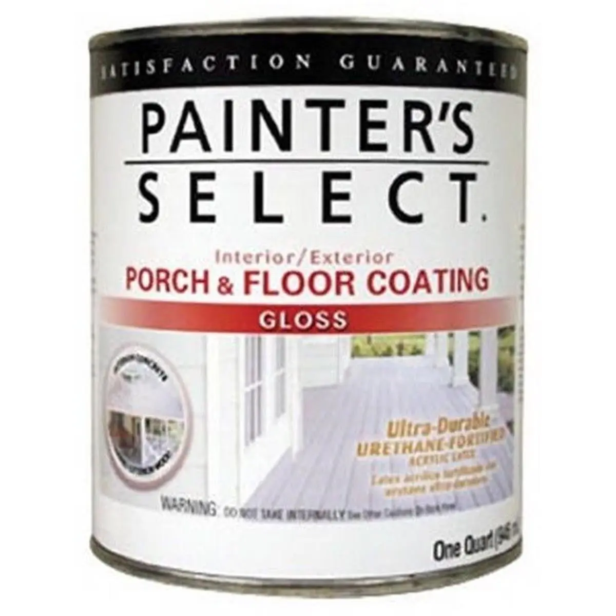 212 MAIN White Gloss Liquid Floor Coating - 1 qt, Quick-Dry, Low-Odor Formula, Interior/Exterior Protective Coating