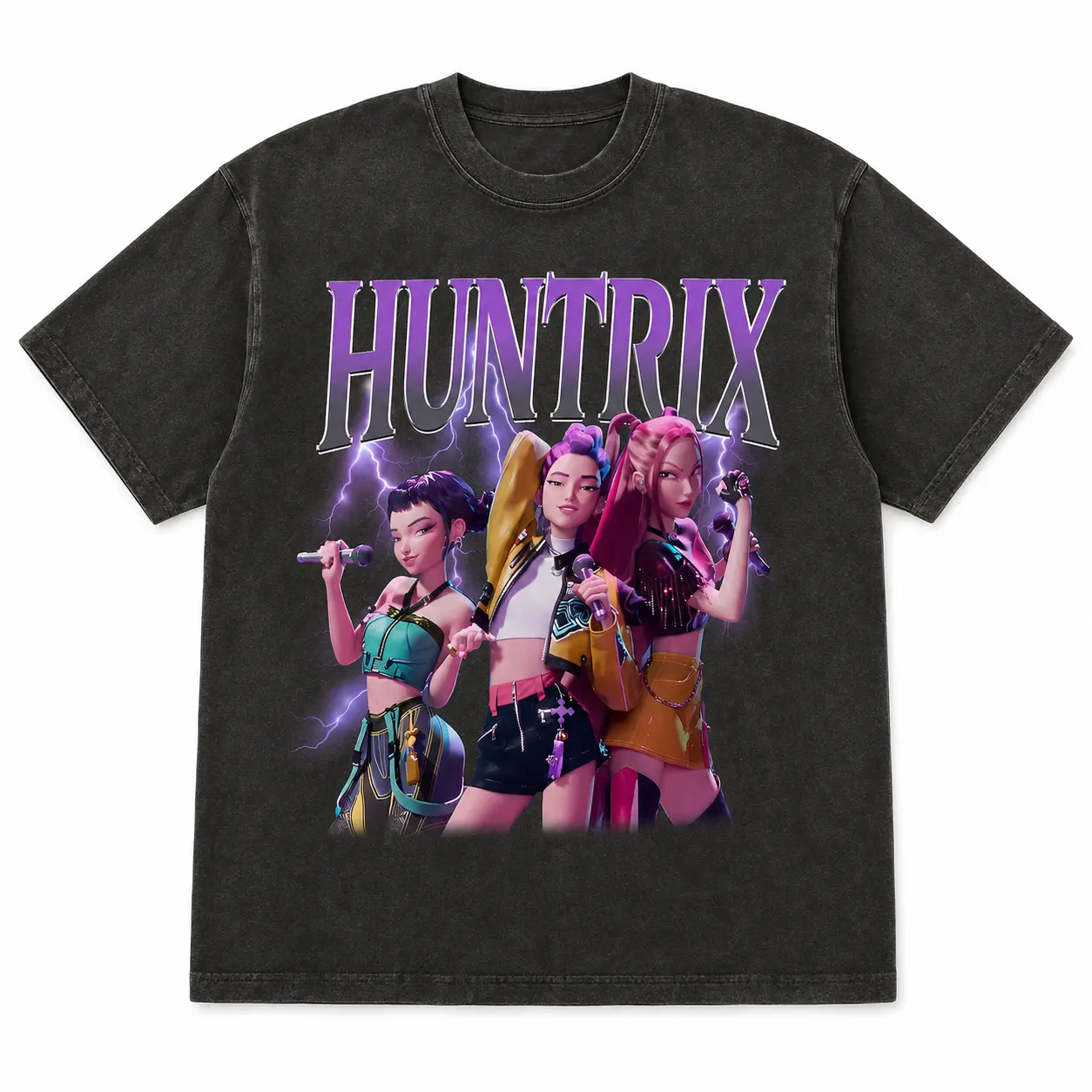 Comfort Colors Huntrix women's Shirt, Huntrix Demon Hunters TShirt, Mira Rumi Joey Shirt, Demon Hunter Merch, Gift For Kpop Fan, Kpop Shirt