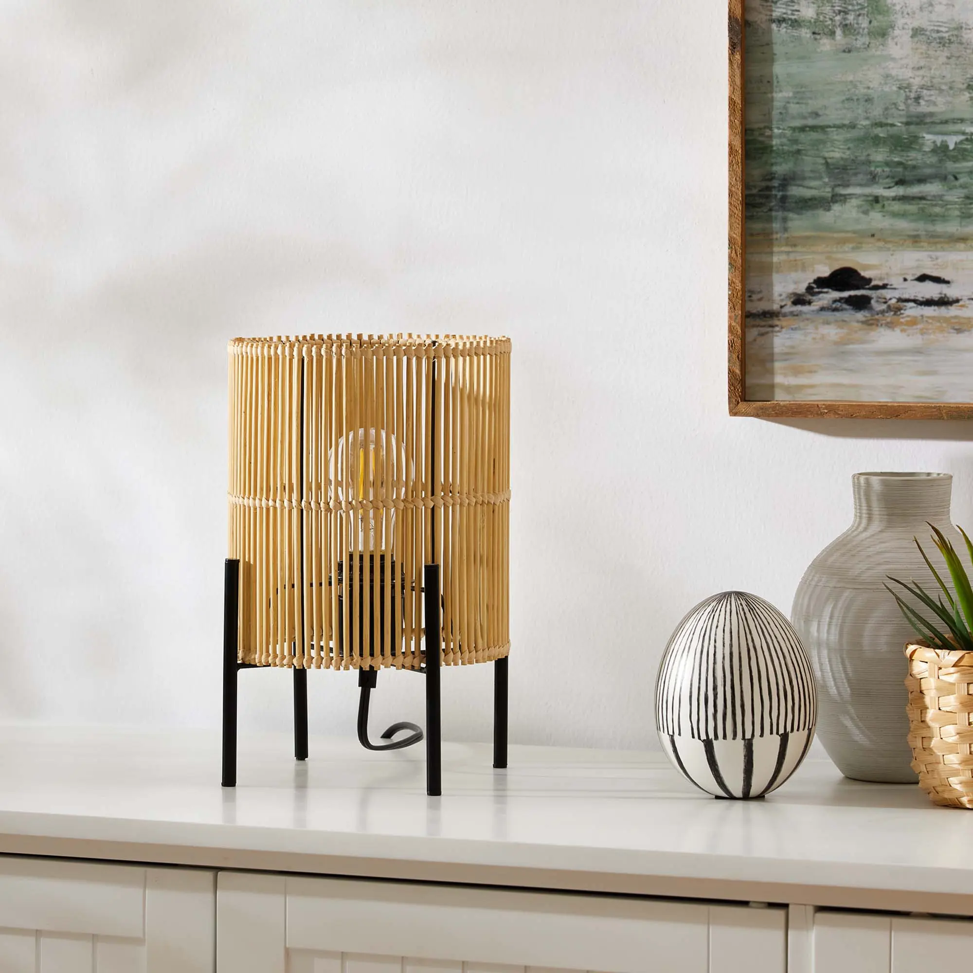 Modway Casen Bamboo Table Lamp in Natural Modway Casen Bamboo Table Lamp in Natural