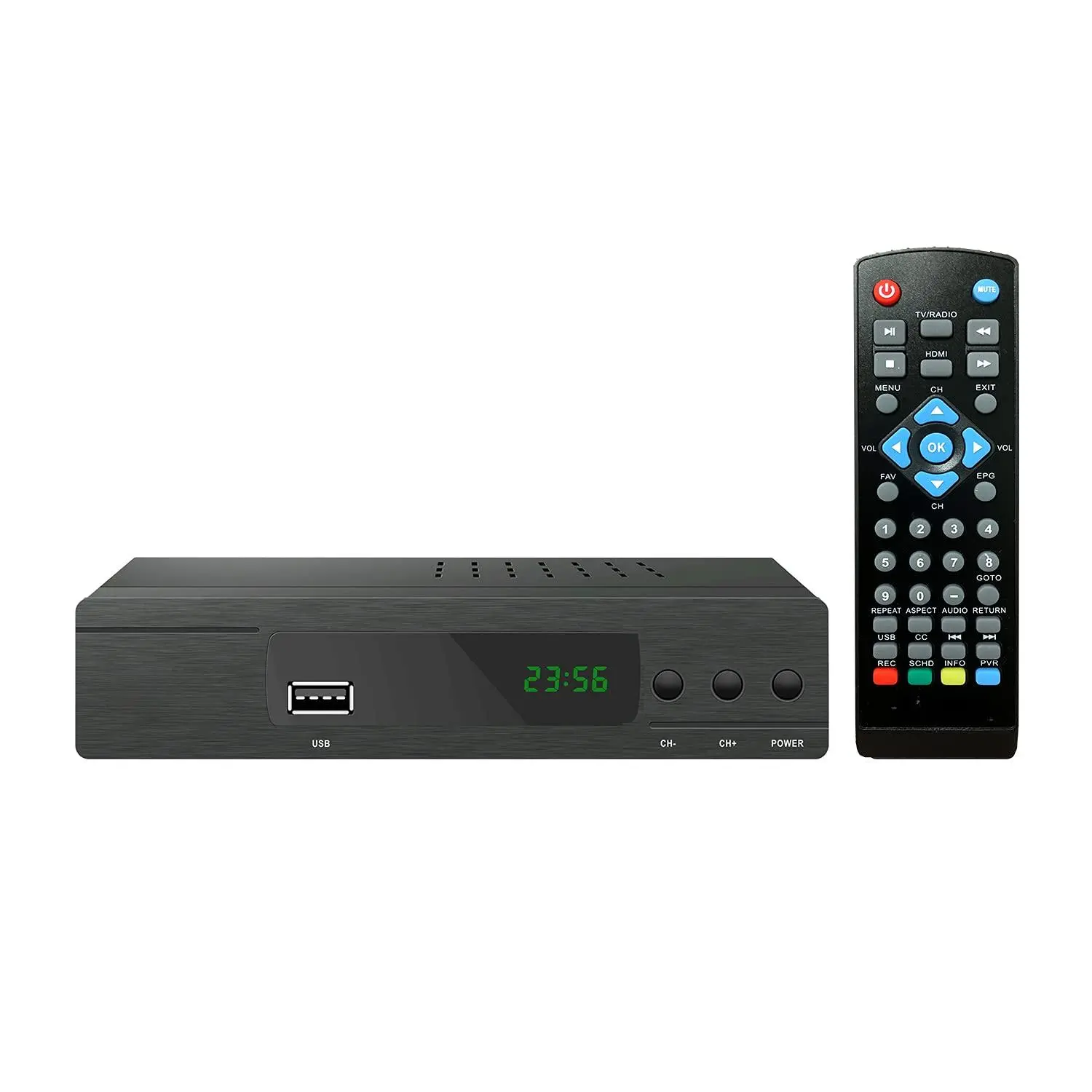 3300stb Atsc Converter Box With Recording  Media Player Built-in Digital Clock Analog To Qam Tuner Hdmi Usb 3300stba (new Firmware)