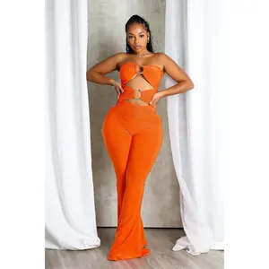 Viper Edge Cutout Snake Trim Jumpsuit