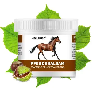 Pferdebalsam Horse Balm Gel 8.8 oz, Extra Warm Massage Gel with Horse Chestnut & Safflower, Soothing Comfort for Tired Muscles & Body
