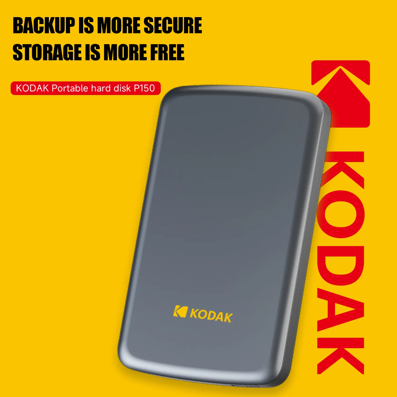High-Speed 2.5" Portable External Hard Drive, External Hard Drive USB 3.0 500GB/1TB, Compatible with Windows, macOS, Linux, PS4, Smart TV