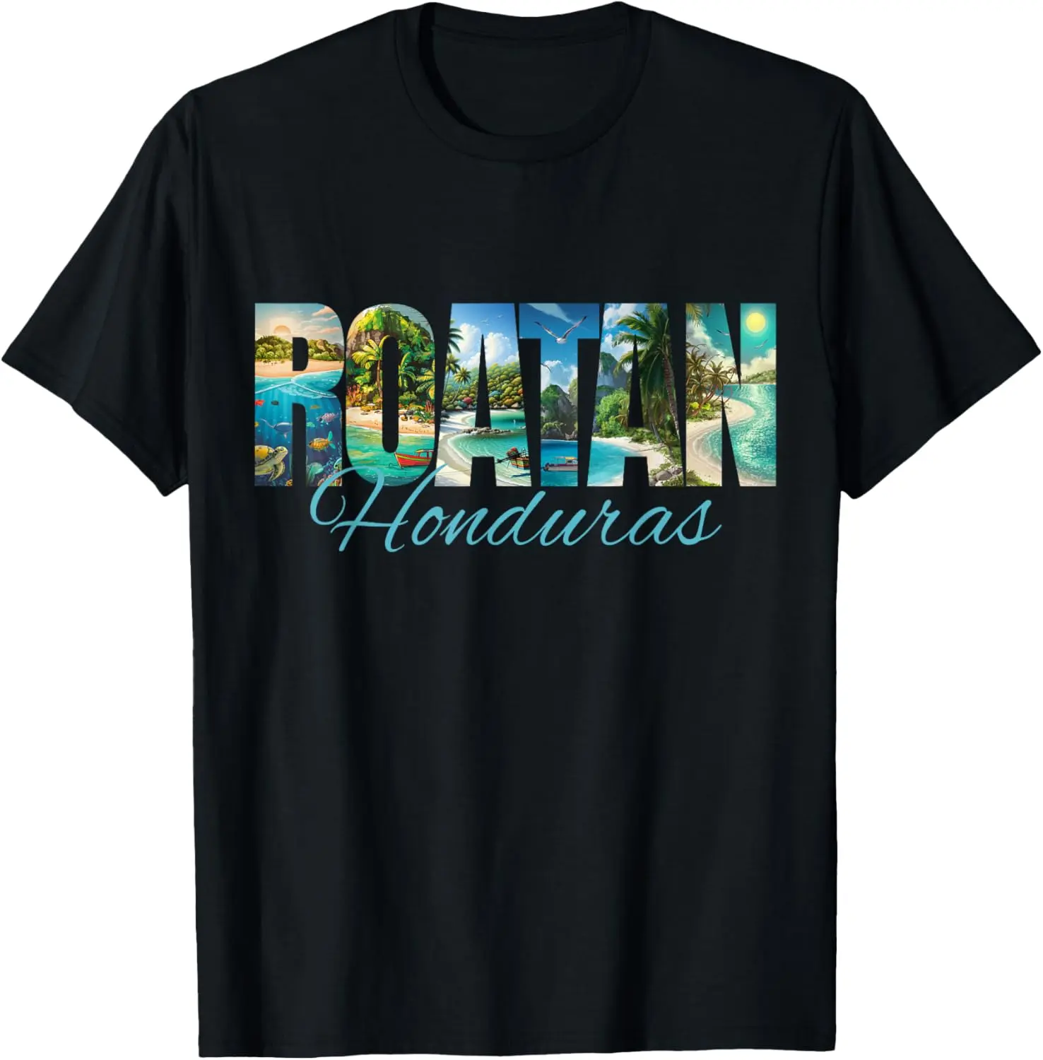 100% Cotton Unisex Roatan Honduras T-Shirt