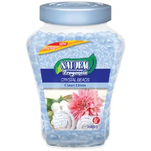 Clean Linen Crystal Beads Air Freshener by Natural Fragancia, 8oz.