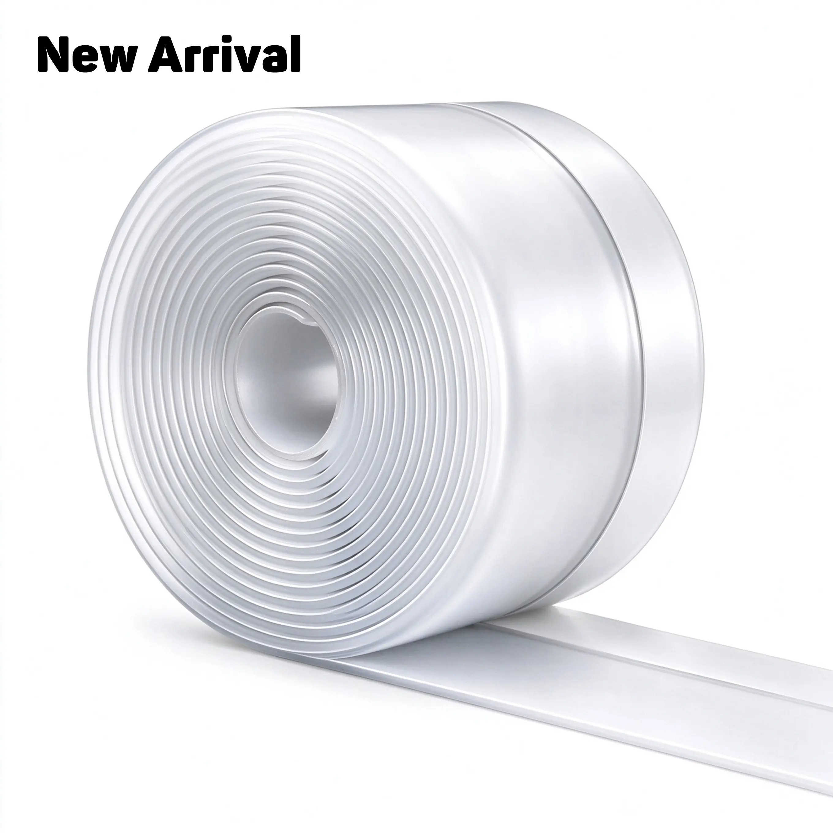 2026 New Upgrade Self-Adhesive Door & Window Silicone Seal Strip, 16.4FT Cut-to-Fit 1.38in Wide Draft Blocker, Transparent Adhesive Tape for Gap Sealing, Blocks Cold Air/Heat/Dust, Energy-Saving Home Essential