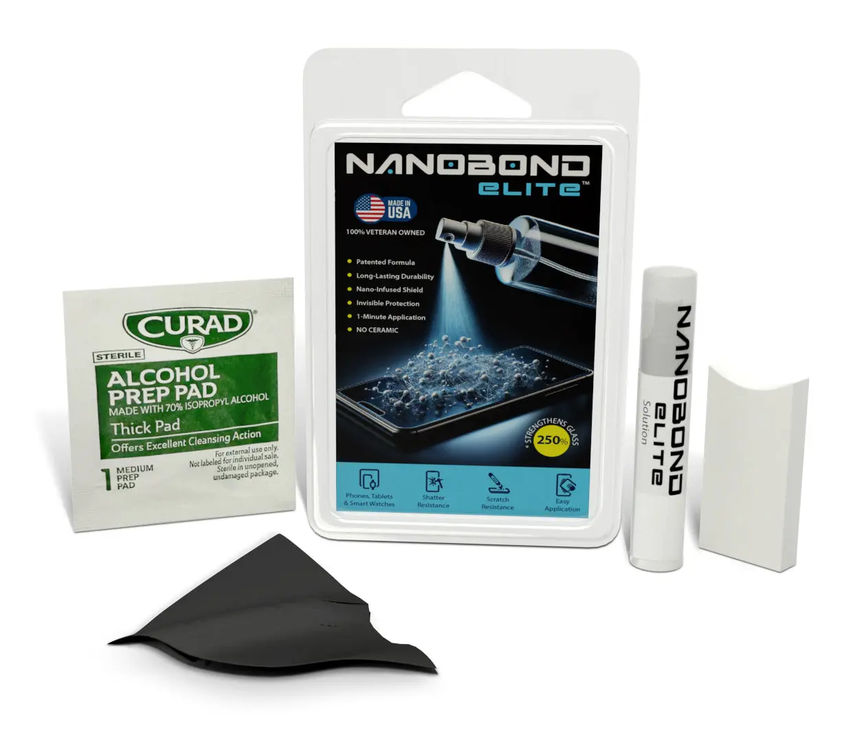 Liquid Screen Protector – Nano-Infused Shield for Phones, Tablets, and Smartwatches – Invisible 1-Minute Application, Strengthens Glass by Up to 250x phone Cover Durable Protection Protective