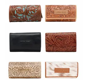 Canyon Jewellery Case Handtooled Leather - Whiskey & Water