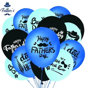 50PCS Happy Father’s Day Balloons Decorations – Best Dad Ever Party Supplies, Latex Balloon Set, Photo Backdrop, Wall Decor, Father’s Day Celebration Kit