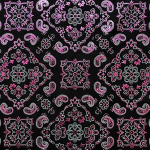 Bandana Foil Printed Spandex Fabric | Blue Moon Fabrics