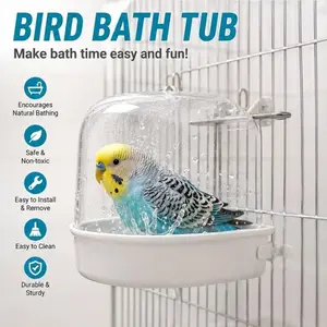 Birdcage Bathtub - Universal Hanging Shower Box for Birds