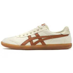 Onitsuka Tiger Tokuten Leather Fabric Low-Top Sneakers for Men and Women - Comfortable, Durable, Non-Slip, Beige Trending Shoes, House White Official Shoes to Get / Maison Mihara Verifiable, with credentials and supporting global authentication