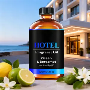 Hotel Diffuser Oil Inspired by The Ritz-Carlton Hotel - 120ml 4 fl oz -Aromatherapy Essential Oil- Lemon, Bergamot, Jasmine Ideal for  Diffusers Humidifiers Candles Soap Diy Pleasant Fragrant