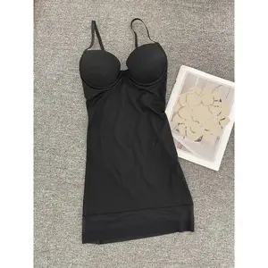 Women's Solid Black Shapewear Bodysuit, Comfort Womenswear Bodysuit Shapewear, Adjustable Straps Tummy Control Body Shaper, High Stretch Seamless Bodysuit for Postpartum Recovery