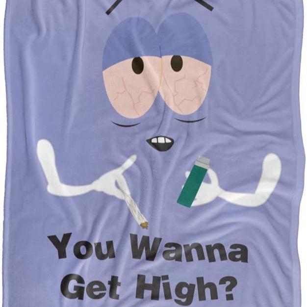 South Park Towelie Wanna Get High Silky Touch Super Soft Throw Blanket Stain Resistant Cozy Home Accessory
