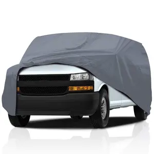 5 Layer Full Coverage Semi Custom Fit Car Cover for Chevrolet Chevy Express 2004-2018 Standard Cargo Van