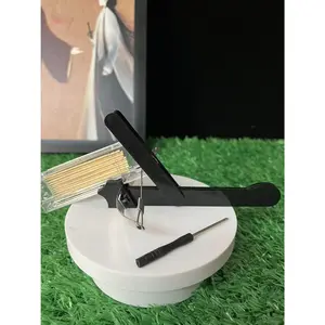 New Mini Zhuge Repeating Crossbow Toothpick Launcher - Rapid-Fire Stress-Relief Gadget, Desktop & Portable Nostalgic Toy, Fun Prank Accessory, Safe ABS Material, Burr-Free & Injury-Proof, Soft Bullet & Reusable
