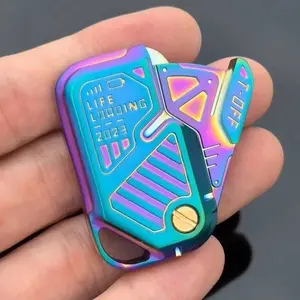 Laser Metal Anxiety Skate Toy, EDC High Density Alloy Design, Superior Touch Experience, Durable Colorful Stress Relief Toy for Adults