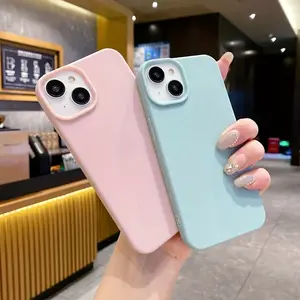Cute Candy Color Light Beige-friendly Soft & Colorful Ultra-thin Mobile Phone Case Compatible with iPhone 16/15/14/13/12/11 Pro Max/Plus