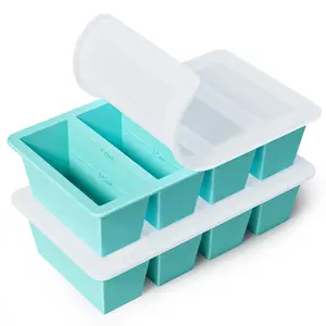 Silicone Freezer Tray for Soup Cube:  Silicone Freezing Tray for Broth Sauce Storage - Freeze 250mL 125mL Souped Portion
