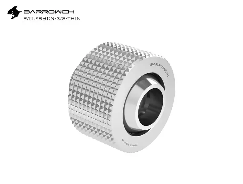 Barrowch Compression Fitting (ID3/8-OD1/2) Soft Tubing - Silver
