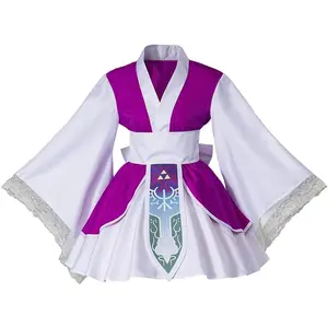 Twilight Princess Kimono Cosplay Costume Women Lolita Dress Halloween Outfit