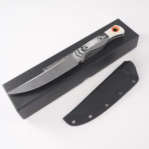1pc 15500 Straight Knife, High-Quality Multi-Functional Edc, Hard Blade, Lightweight, Ideal for Camping, Fishing, Travel, Men's Gift