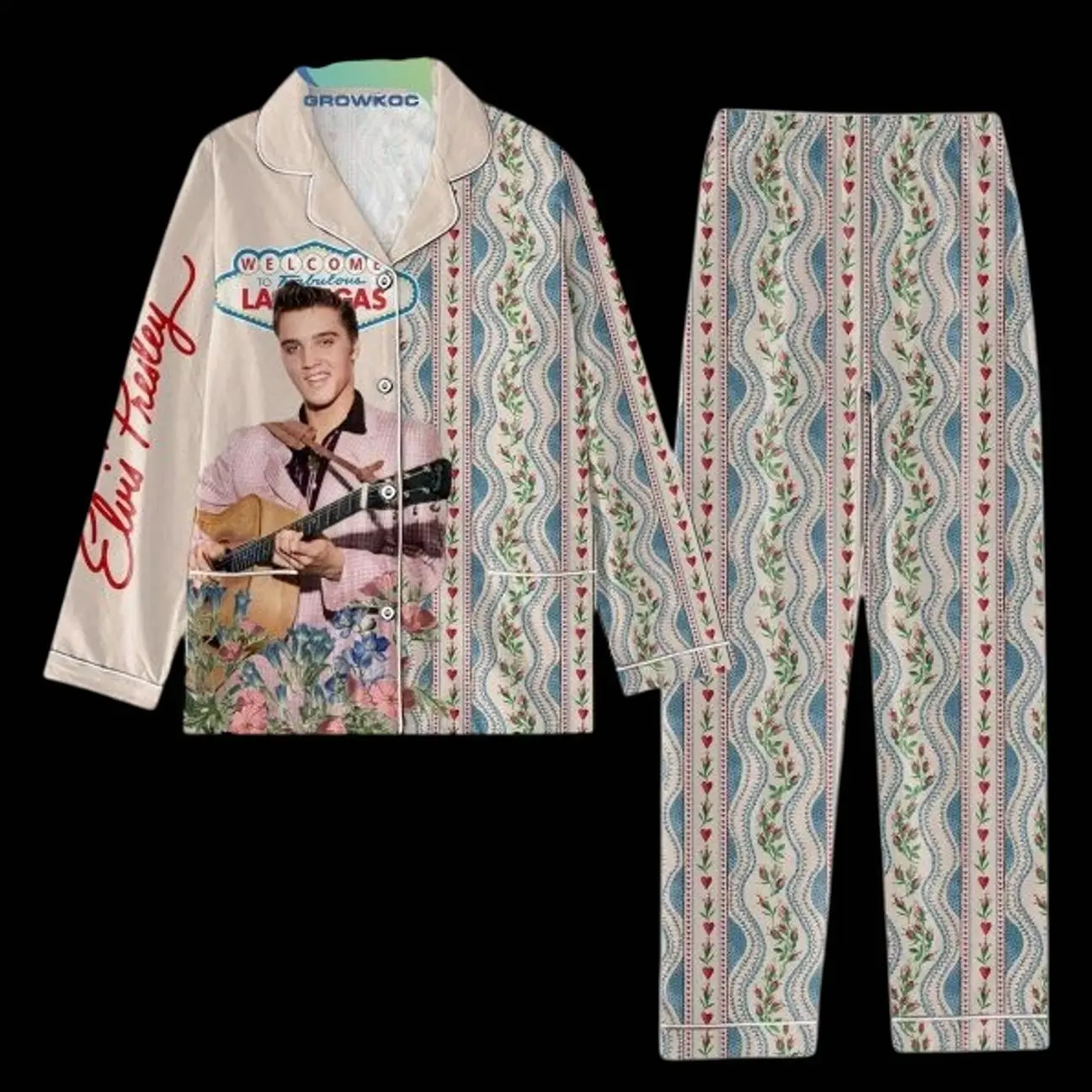 Elvis Presley Welcome To Fabulous Las Vegas Pajamas Set