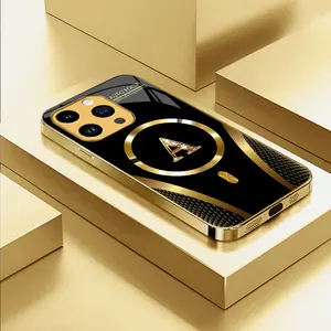 Suitable for [iPhone 14 Pro] high-end MagSafe phone case，Features a magnetic attachment function，Choose from all 26 letters—featuring a sophisticated, minimalist design. YM99