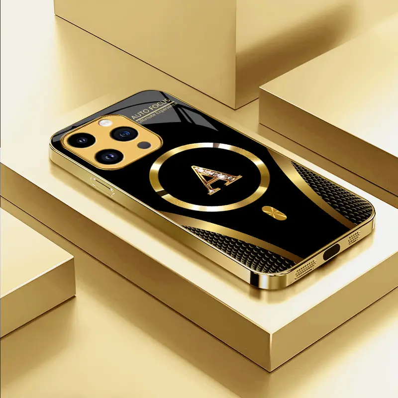 Suitable for [iPhone 14 Pro] high-end MagSafe phone case，Features a magnetic attachment function，Choose from all 26 letters—featuring a sophisticated, minimalist design. YM99