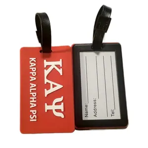 Red Kappa Alpha Psi luggage tag