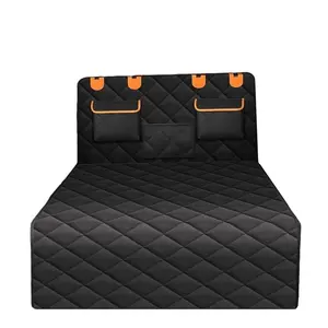🚗 Dog & SUV combo? 【Waterproof, Non-slip】 trunk protector. 3 storage pockets, easy to wipe clean. Must-have for pet parents