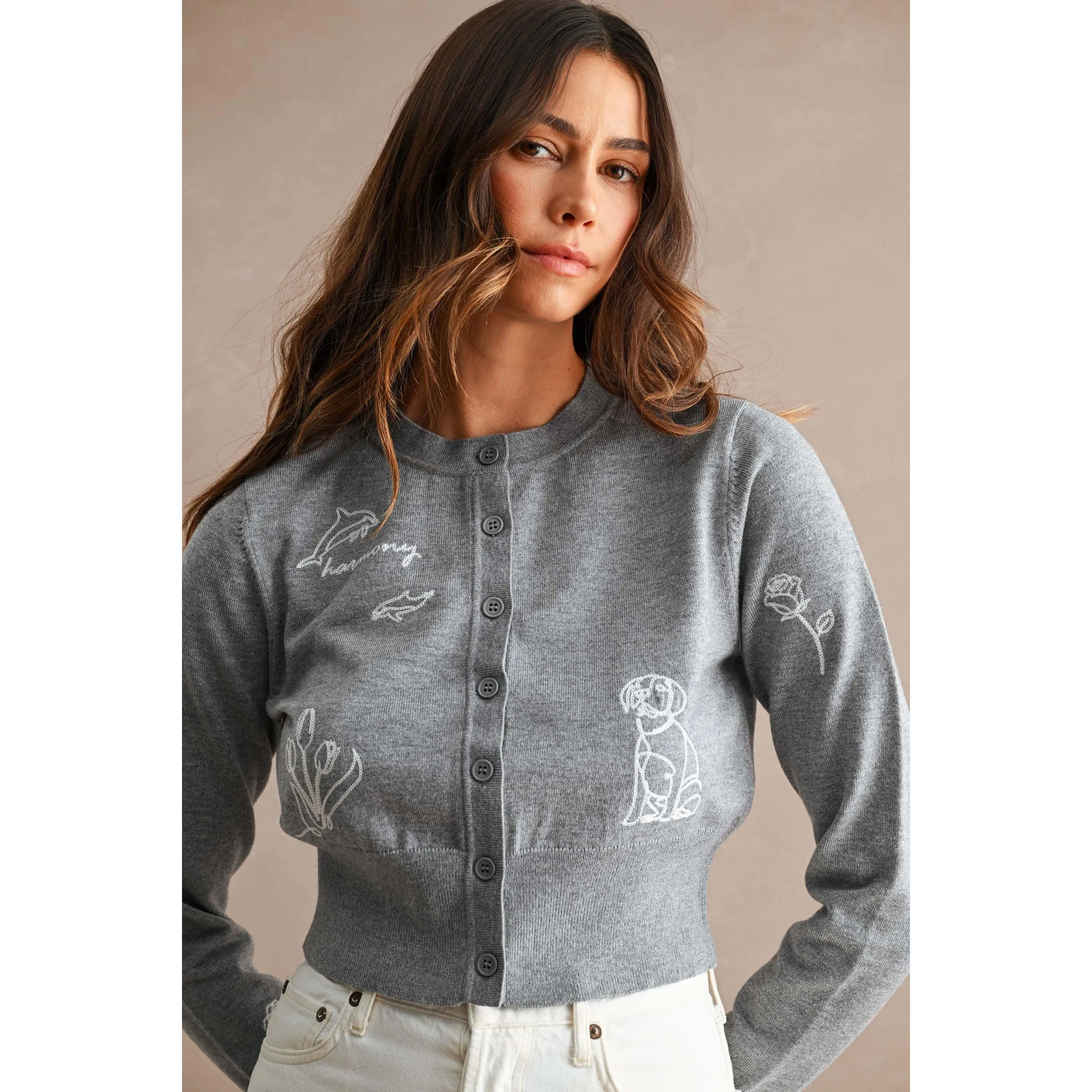 Harmony Embroidered Cardigan