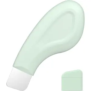 Blackhead Remover Tool, Silicone Face Scraper for Deep Cleansing, Skin Scrubber Face Spatula, Nose Blackhead Remover, Skin Care Tool For Men,Women (Green)