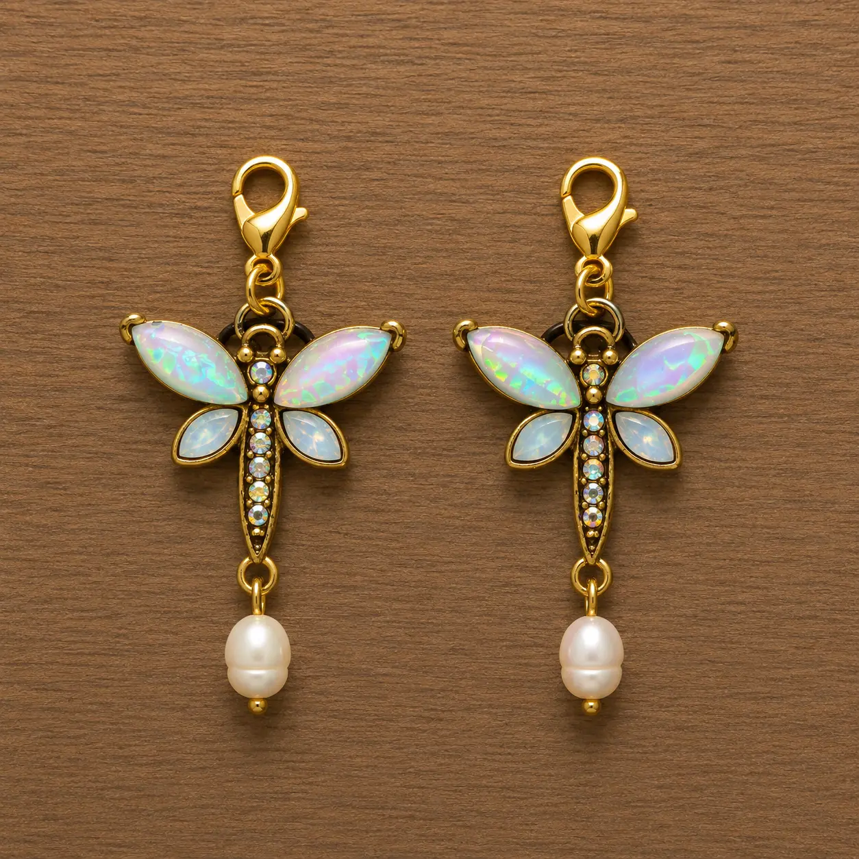 Custom Dragonfly Charm, Personalized Bookish E-reader Accessory for Kindle, Customizable Charm for Purses