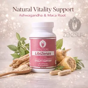 ZENZSUAL LibiZenzs Capsules for Women - Energizing Dietary Supplement for Muscle Mass and Fitness - Optimum Healthcare Wellness Protein Protein Natural Blend
