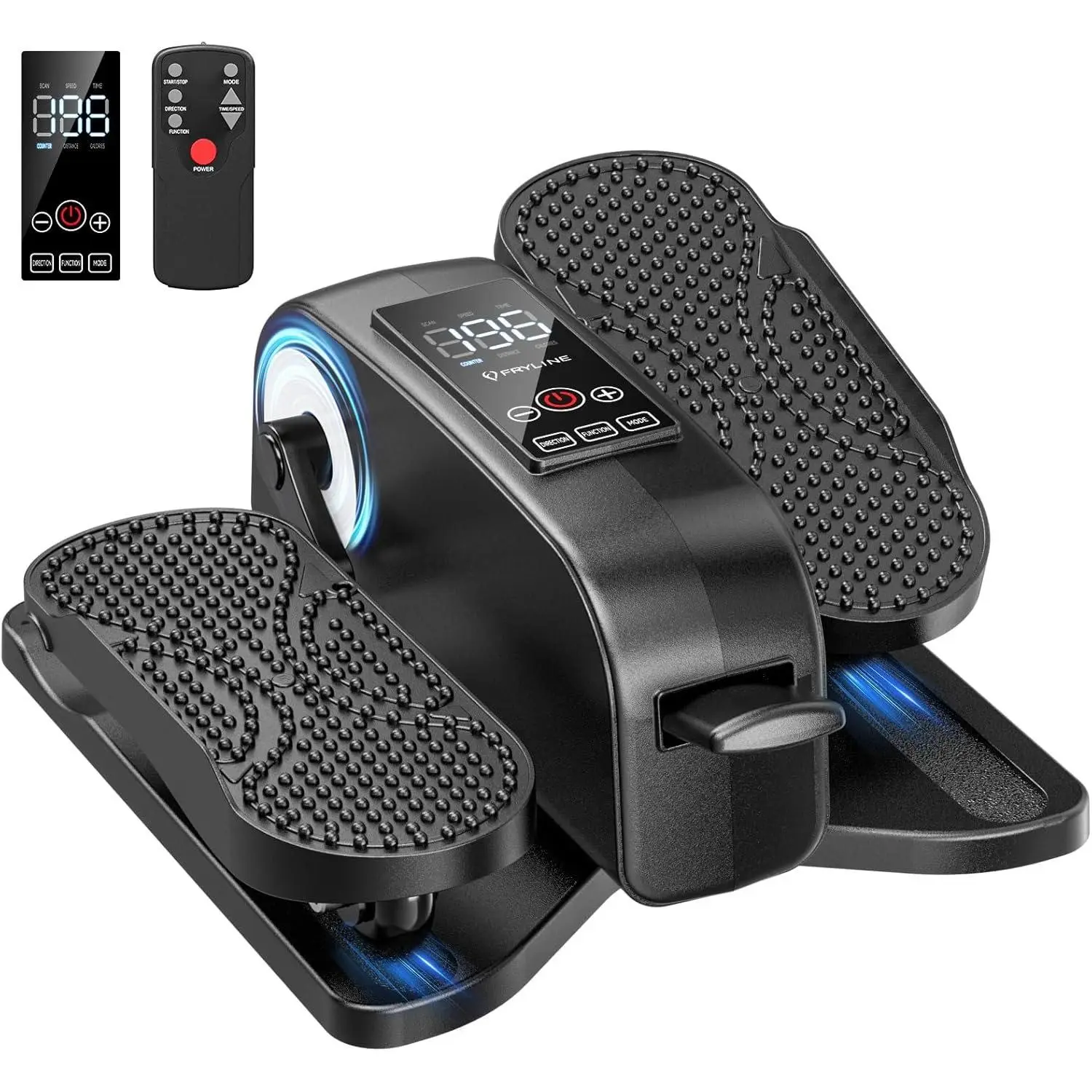 Under Desk Elliptical Machine for Senior Mini Elliptical  Exerciser with Remote Quiet Portable Electric Seated Foot Pedal Exerciser for  Office