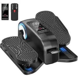 Under Desk Elliptical Machine for Senior Mini Elliptical  Exerciser with Remote Quiet Portable Electric Seated Foot Pedal Exerciser for  Office