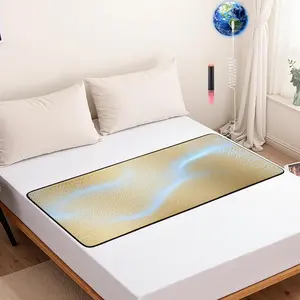 Graphene Grounding Mat for Bed: Grounding Pad for Improved Sleep Reduced Anxiety and Inflammation - Anti-Slip Sleep Pad with 15ft Cord and Test Pen 24.4''*60''