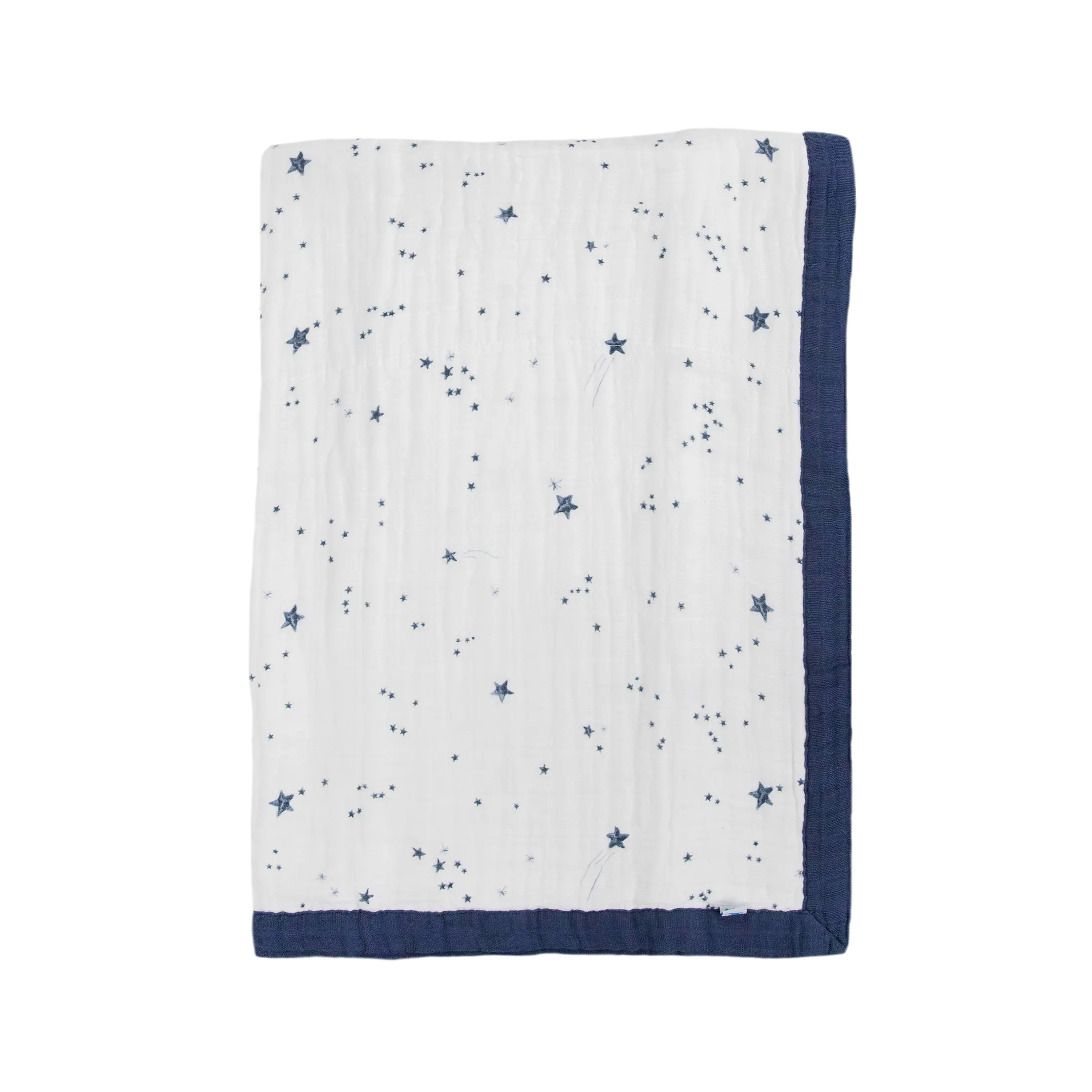 Cotton Muslin Baby Quilt - Shooting Stars
