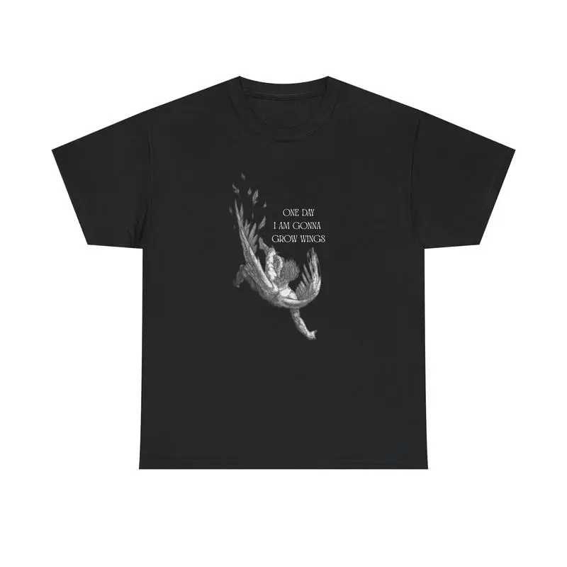 The Fall of Icarus T-Shirt, Greek Myth Tee, Gifts Shirt, Unisex Vintage Graphic Tees Gothic Grunge Y2k Emo Scene Amity Affliction Style Clothes Men Women Streetwear
