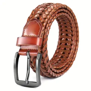 Ring  necklace  watch  scarf Leather Braided Belts for Men - Mens Casual Woven Belt for Golf Pants Jeans Everyday