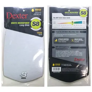 Dexter S8 White Microfiber SST Slide Sole OVERSIZE (Not compatible with Dexter T H E 9 shoes)